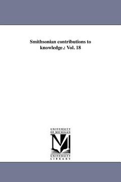 portada smithsonian contributions to knowledge.: vol. 18