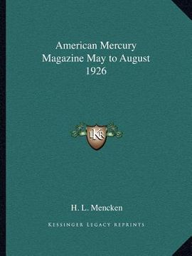 portada american mercury magazine may to august 1926