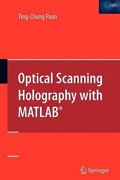 portada optical scanning holography with matlab(r) (en Inglés)