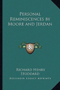 portada personal reminiscences by moore and jerdan (en Inglés)