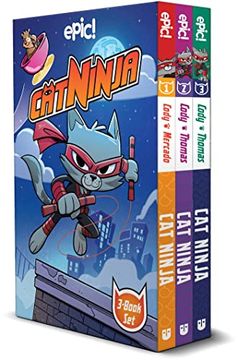 portada Cat Ninja box Set: Books 1-3 (en Inglés)