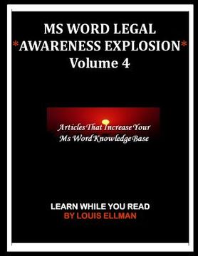 portada MS Word Legal -- Awareness Explosion Volume 4