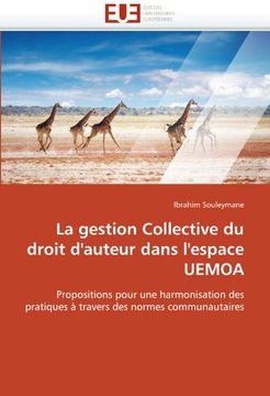 portada La Gestion Collective Du Droit D'Auteur Dans L'Espace Uemoa