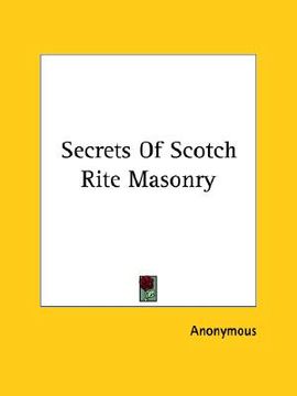 portada secrets of scotch rite masonry