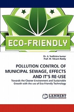 portada pollution control of municipal sewage, effects and it's re-use (en Inglés)