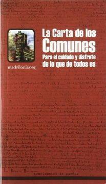 portada Carta de los Comunes (Lecturas Maxima Urgencia) (in Spanish)