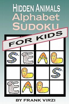 portada hidden animals alphabet sudoku for kids (en Inglés)
