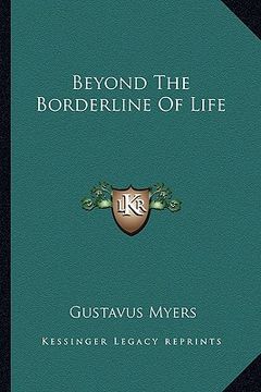 portada beyond the borderline of life (in English)