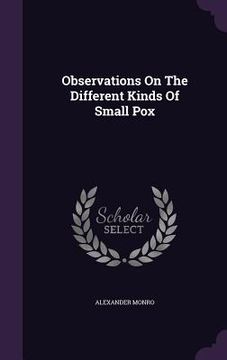 portada Observations On The Different Kinds Of Small Pox