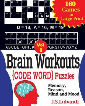 portada Brain Workouts (CODE WORD) Puzzles (en Inglés)