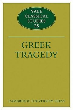 portada Greek Tragedy Paperback (Yale Classical Studies) (en Inglés)