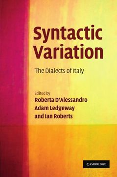 portada Syntactic Variation: The Dialects of Italy (en Inglés)