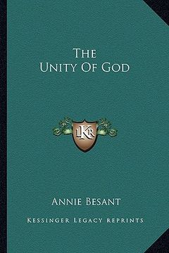 portada the unity of god (en Inglés)