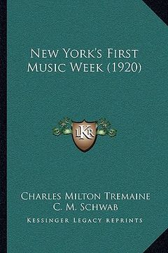 portada new york's first music week (1920)