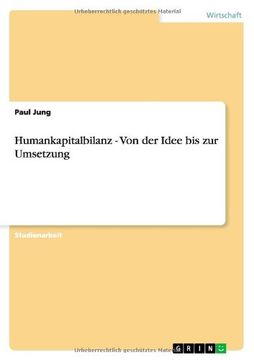 portada Humankapitalbilanz - Von der Idee bis zur Umsetzung (German Edition)