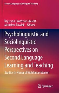 portada psycholinguistic and sociolinguistic perspectives on second language learning and teaching