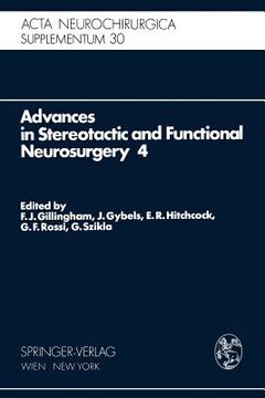 portada advances in stereotactic and functional neurosurgery 30: proceedings of the 4th meeting of the european society for stereotactic and functional neuros
