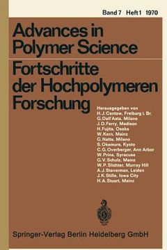 portada advances in polymer science 7/1 (en Inglés)