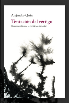 portada TENTACIÓN DEL VÉRTIGO (BREVES ASEDIOS DE LA CONDICIÓN INCIERTA) (in Spanish)