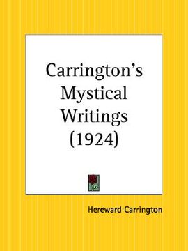 portada carrington's mystical writings (en Inglés)