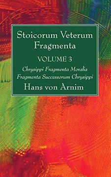 portada Stoicorum Veterum Fragmenta Volume 3 (en Latin)