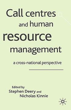 portada call centres and human resource management: a cross-national perspective (en Inglés)