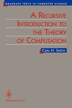 portada a recursive introduction to the theory of computation (en Inglés)