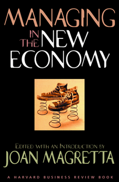 portada Managing in the new Economy (Harvard Business Review Book) (en Inglés)