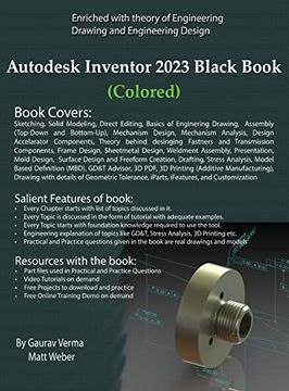 portada Autodesk Inventor 2023 Black Book (Colored) (en Inglés)