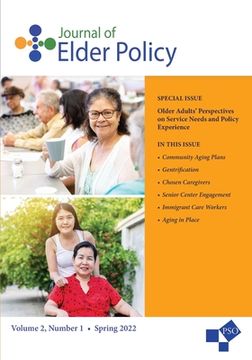 portada Journal of Elder Policy: Volume 2, Number 1, Spring 2022