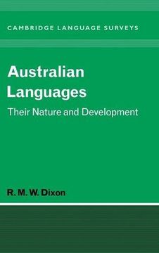 portada Australian Languages Hardback: Their Nature and Development: V. 1 (Cambridge Language Surveys) 