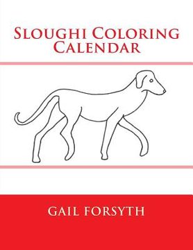 portada Sloughi Coloring Calendar (en Inglés)