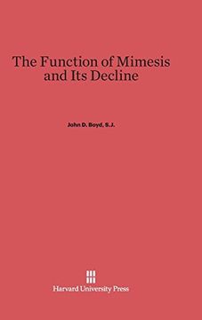 portada The Function of Mimesis and its Decline (en Inglés)