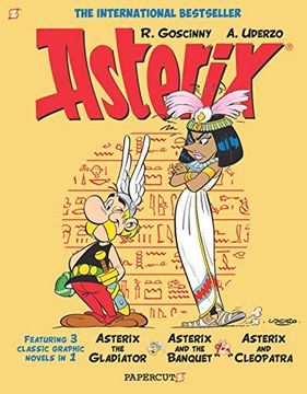 portada Asterix eng Omnibus 02 (04 05 06) (Papercutz): Collects Asterix the Gladiator, Asterix and the Banquet, and Asterix and Cleopatra (Asterix Omnibus) (in English)