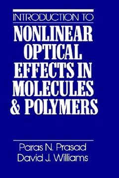 portada introduction to nonlinear optical effects in molecules and polymers (en Inglés)