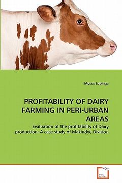 portada profitability of dairy farming in peri-urban areas (en Inglés)