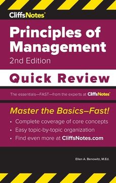 portada CliffsNotes Principles of Management: Quick Review (en Inglés)