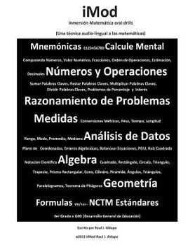 portada iMod: inmersion Matemática oral drill (in Spanish)