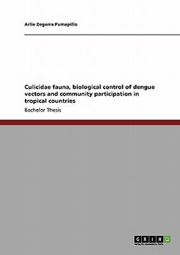 portada culicidae fauna, biological control of dengue vectors and community participation in tropical countries