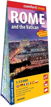 portada Rome et le Vatican 1/15. 000 (Carte Grand Format Laminée - Plan de Ville) - Anglais