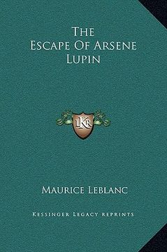 portada the escape of arsene lupin
