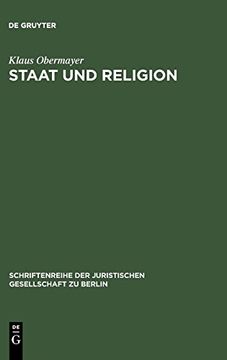 portada Staat und Religion (Schriftenreihe der Juristischen Gesellschaft zu Berlin) 