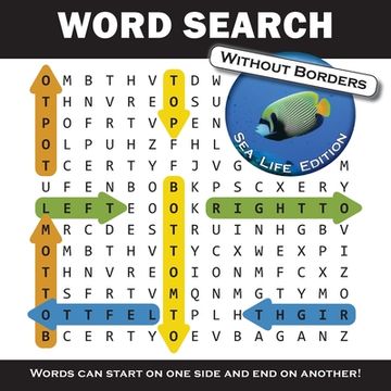 portada Word Search Without Borders sea Life Edition (in English)