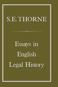 portada essays in english legal history (en Inglés)