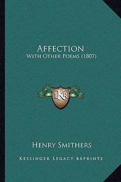 portada affection: with other poems (1807) (en Inglés)
