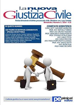 portada La Nuova Giustizia Civile (2014) (en Italiano)