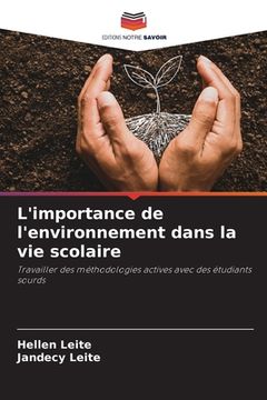 portada L'importance de l'environnement dans la vie scolaire (en Francés)