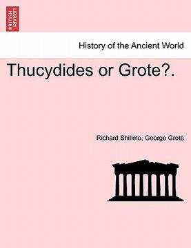 portada thucydides or grote?. (en Inglés)