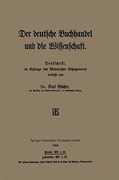 portada Der Deutsche Buchhandel Und Die Wissenschaft