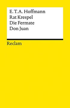 portada Rat Krespel. Die Fermate. Don Juan. (in German)